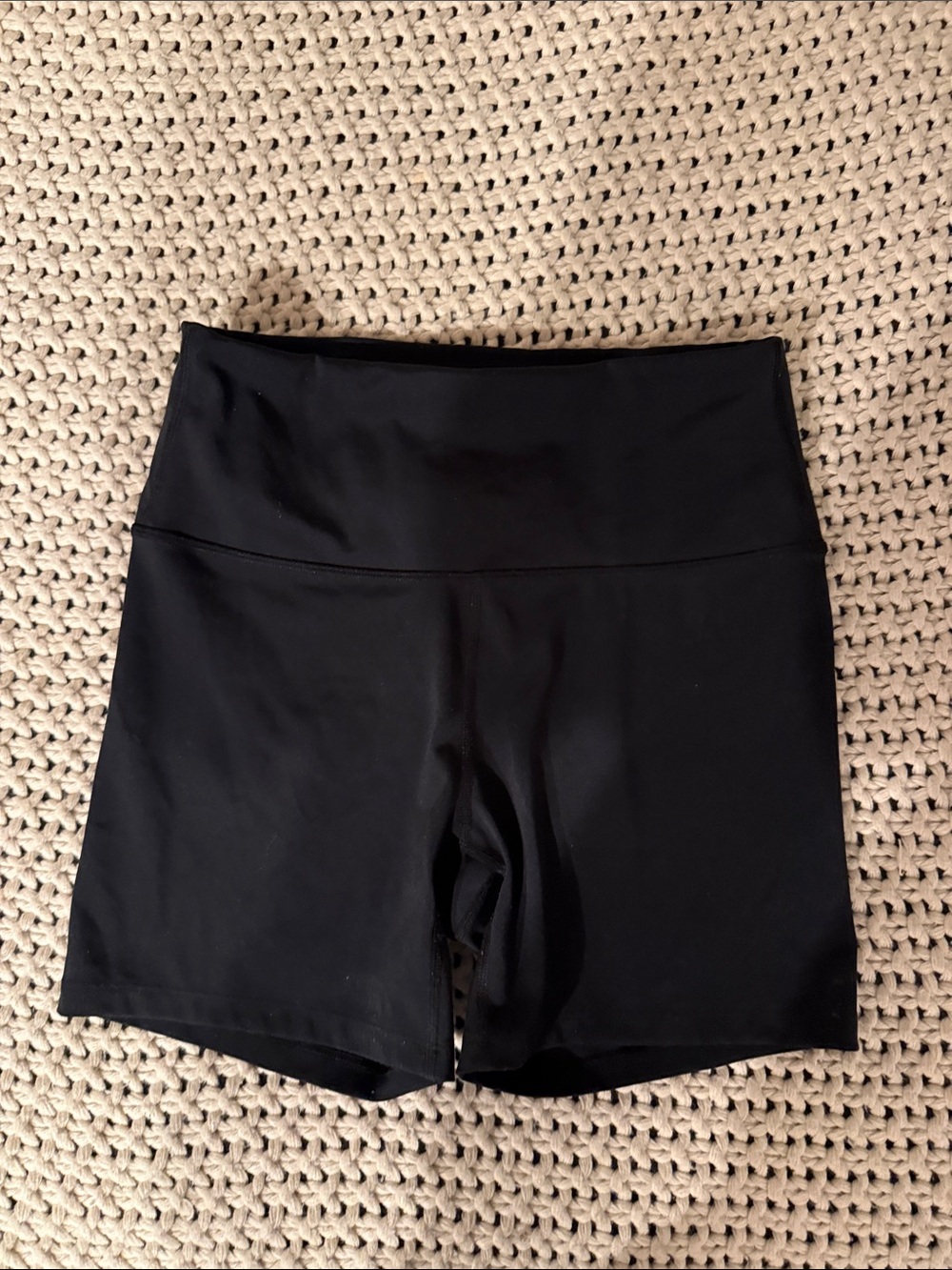 Black High-Waist Women’s Athletic Shorts